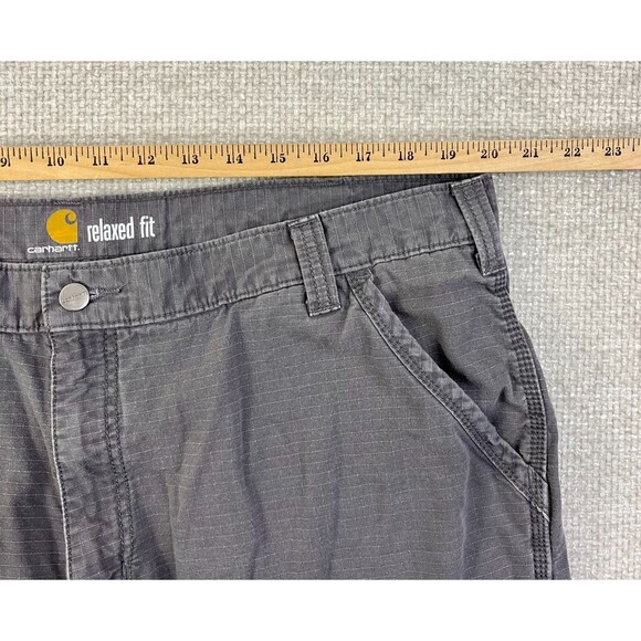 Carhartt Force Cargo Pants Men's 40x27 Gray Relaxed Fit Ripstop Utility Workwear - Picture 7 of 10